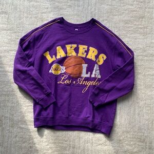 NBA Unisex Los Angeles Lakers Purple Crewneck